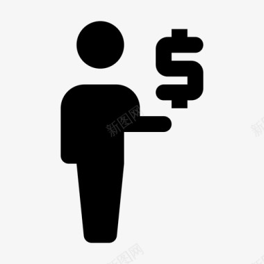 梦想基金投资者银行家商人图标图标