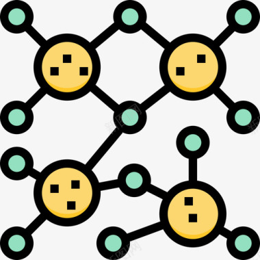细胞背景细胞生物化学4线状颜色图标图标