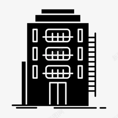 宿舍简介建筑城市宿舍图标图标