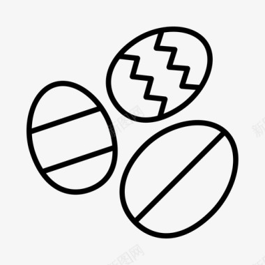 巧克力爱心复活节复活节巧克力复活节装饰图标图标