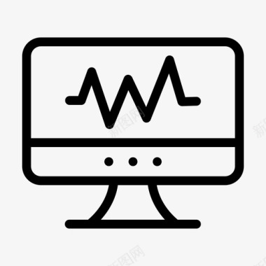 网络主机脉冲计算机桌面图标图标