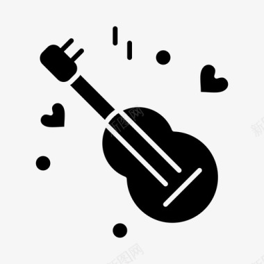 吉他爱音乐图标图标
