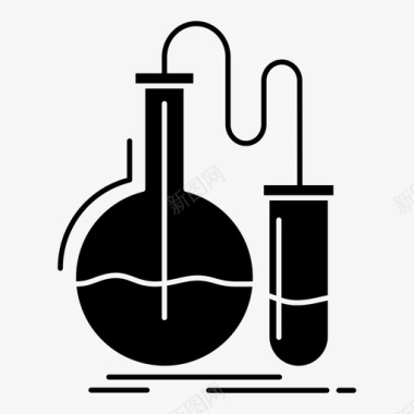 设计工作室实验室测试分析化学图标图标
