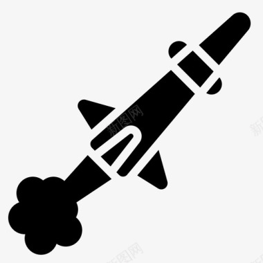 导弹火箭爆破核图标图标