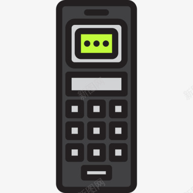 手机复古小工具5线条色图标图标