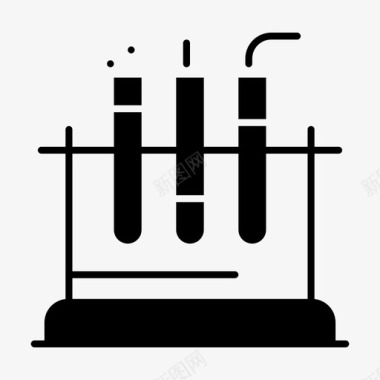 生物人体试管实验室医学图标图标