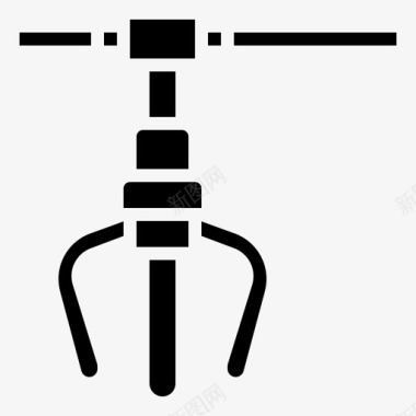 土木拉拔器爪固定图标图标