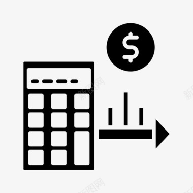 支付页业务计算计算器财务图标图标