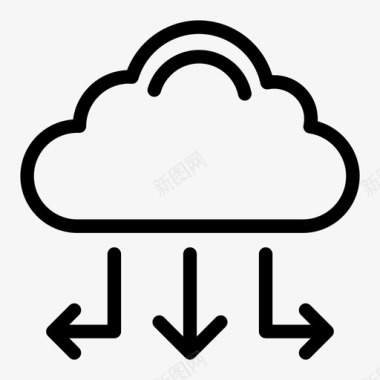 云计算大数据云计算数据库图标图标