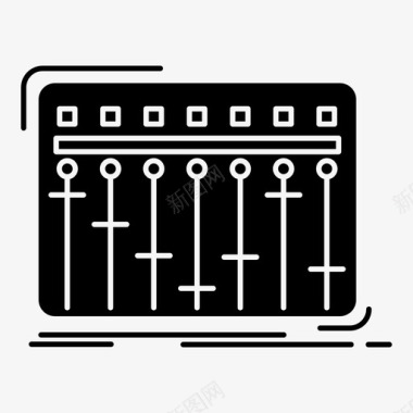 方面控制控制台dj混音器图标图标