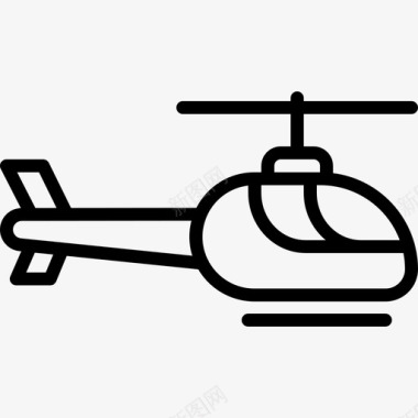 直升机飞机救援图标图标