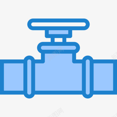 阀门管道工工具10蓝色图标图标