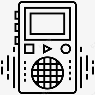 小巧便携图标ipodboomboxmp3播放器图标图标