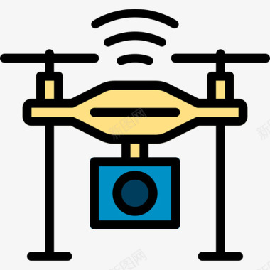 托起东西46线的东西网络的无人机图标图标