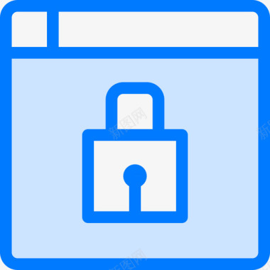 安全网络安全57蓝色图标图标