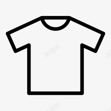 条纹T恤T恤衣服商品图标图标