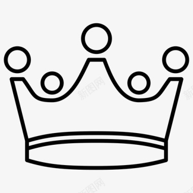 国王皇冠皇帝图标图标