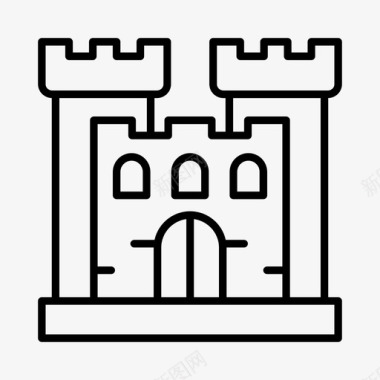 城堡古代历史古代图标图标