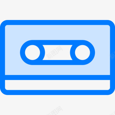音乐磁带娱乐26蓝色图标图标