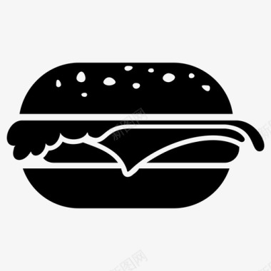 汉堡芝士汉堡厨师图标图标