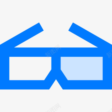 独立日眼镜独立日4蓝色图标图标