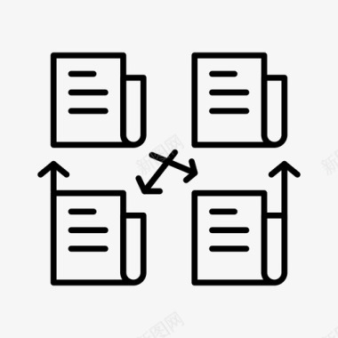 项目宣传册交换数据文件图标图标