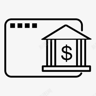 电子银行电子银行信用卡网上银行图标图标
