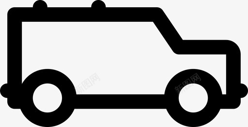越野车汽车锤子图标图标