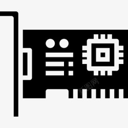 网络接口卡网络接口卡计算机硬件14填充图标高清图片