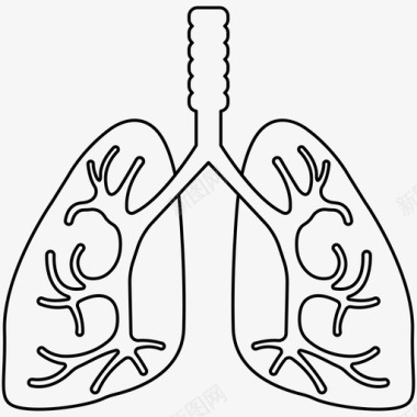肺病肺内脏药物图标图标