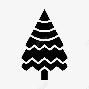 庆祝圣诞节松树庆祝圣诞节图标图标