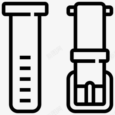 钢带腕表表带配件皮革图标图标