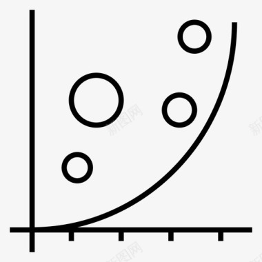 统计图表曲线图标图标