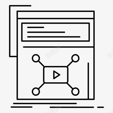 招商加盟广告视频营销网页网络图标图标