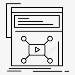 经济视频视频营销网页网络图标高清图片