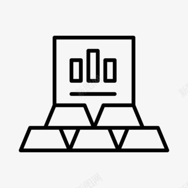 金融财产黄金状态酒吧商业图标图标