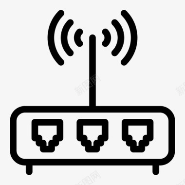 icon路由器调制解调器天线路由器图标图标