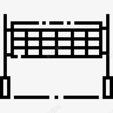 排球网排球网运动型38直线型图标图标