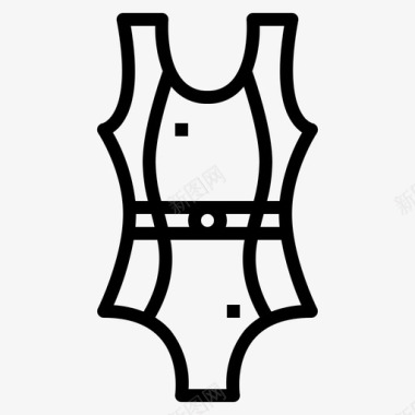 游泳衣服装比赛图标图标