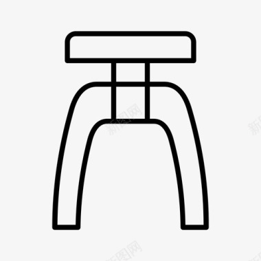 学术背景椅子学术教室图标图标