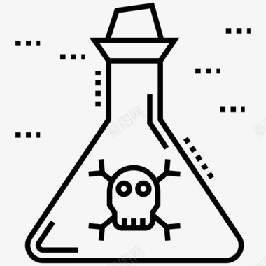 纹路包危险药剂万圣节饮料治疗药剂图标图标