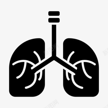 肺肺商业医疗图标图标