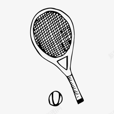 网球田径运动图标图标