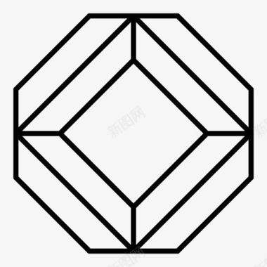 石英环圆形水晶图标图标