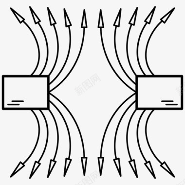 物理磁力电场物理电学图标图标