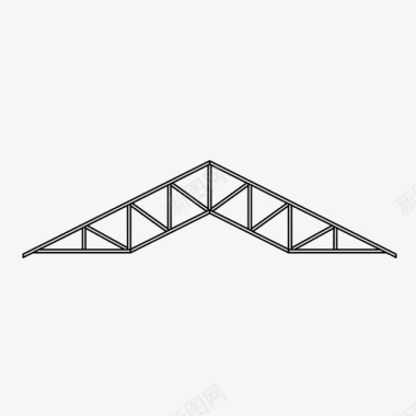 桥梁桁架桥梁工程图标图标