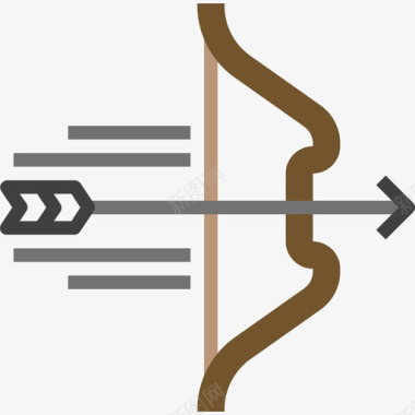 射箭男人射箭运动器材8平板图标图标