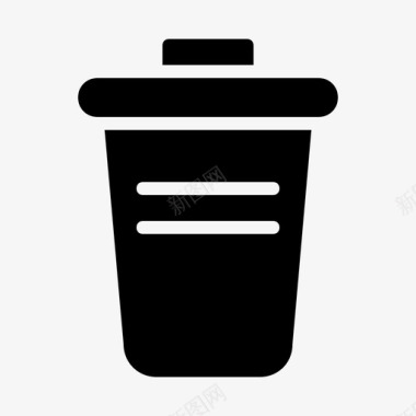 垃圾桶垃圾桶删除图标图标
