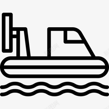 气垫船运输97直线型图标图标