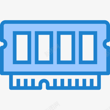 蓝色钱包内存计算机硬件15蓝色图标图标